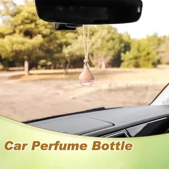 Bottiglia di Vetro per Profumo, Mini Diffusore di Oli Essenziali, Ciondolo Profumato per Auto, Deodorante per Interni, Aromaterapia