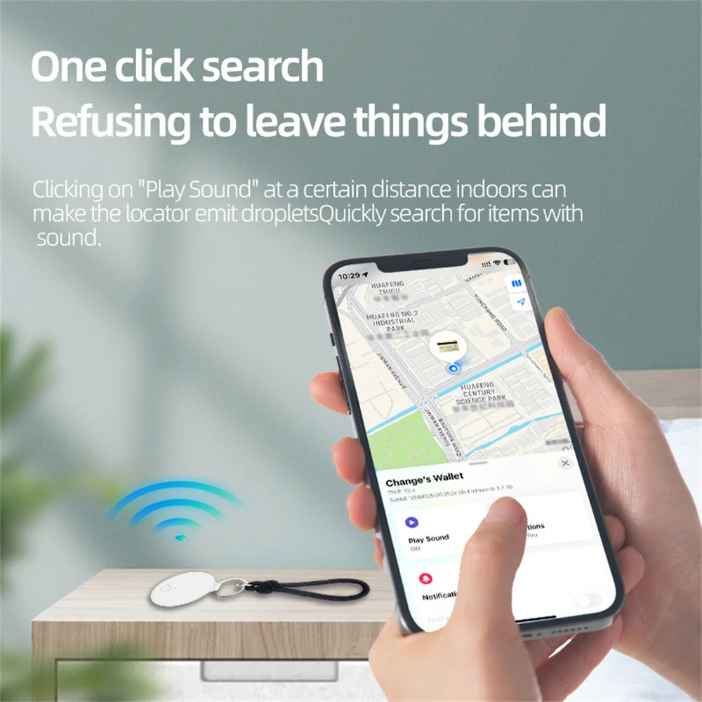 Airtag MFi Certified Small Mini GPS Tracker Alarm Air Tags Key Finder Beacon for Vehicle Child Pet Dog Collar Tracking