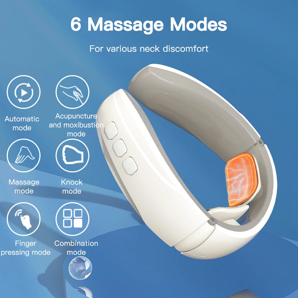 EMS Neck Acupoints Lymphvity Massage Device, Intelligent Neck Massage