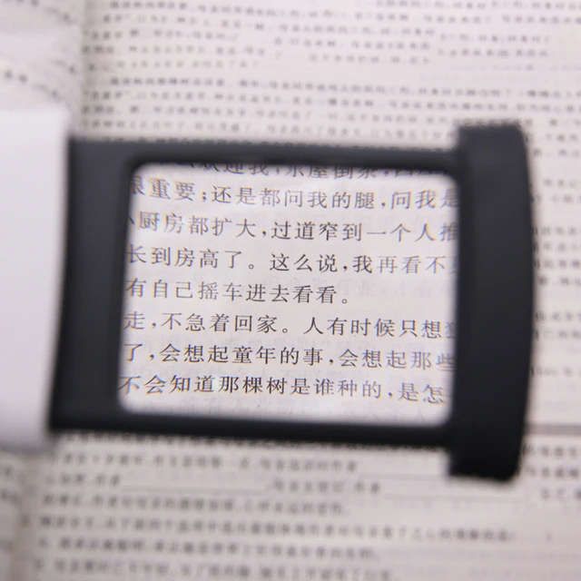 4X Magnifying Glass Lens Foldable Mini Pocket Handheld Microscope Reading Jewelry Loupe with 3 LED Light Illuminated Magnifiers 3