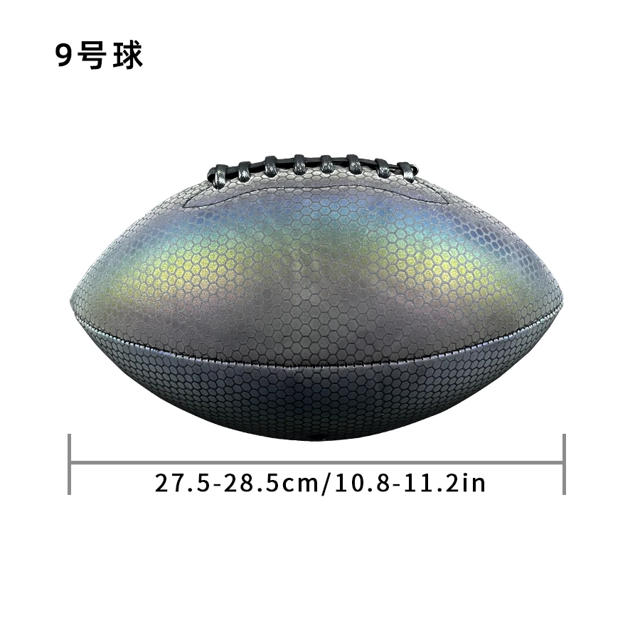1pc, Size 9 Holographic Luminous Light Up Reflective American Football For Night Training, Glowing In The Dark American Football view 4