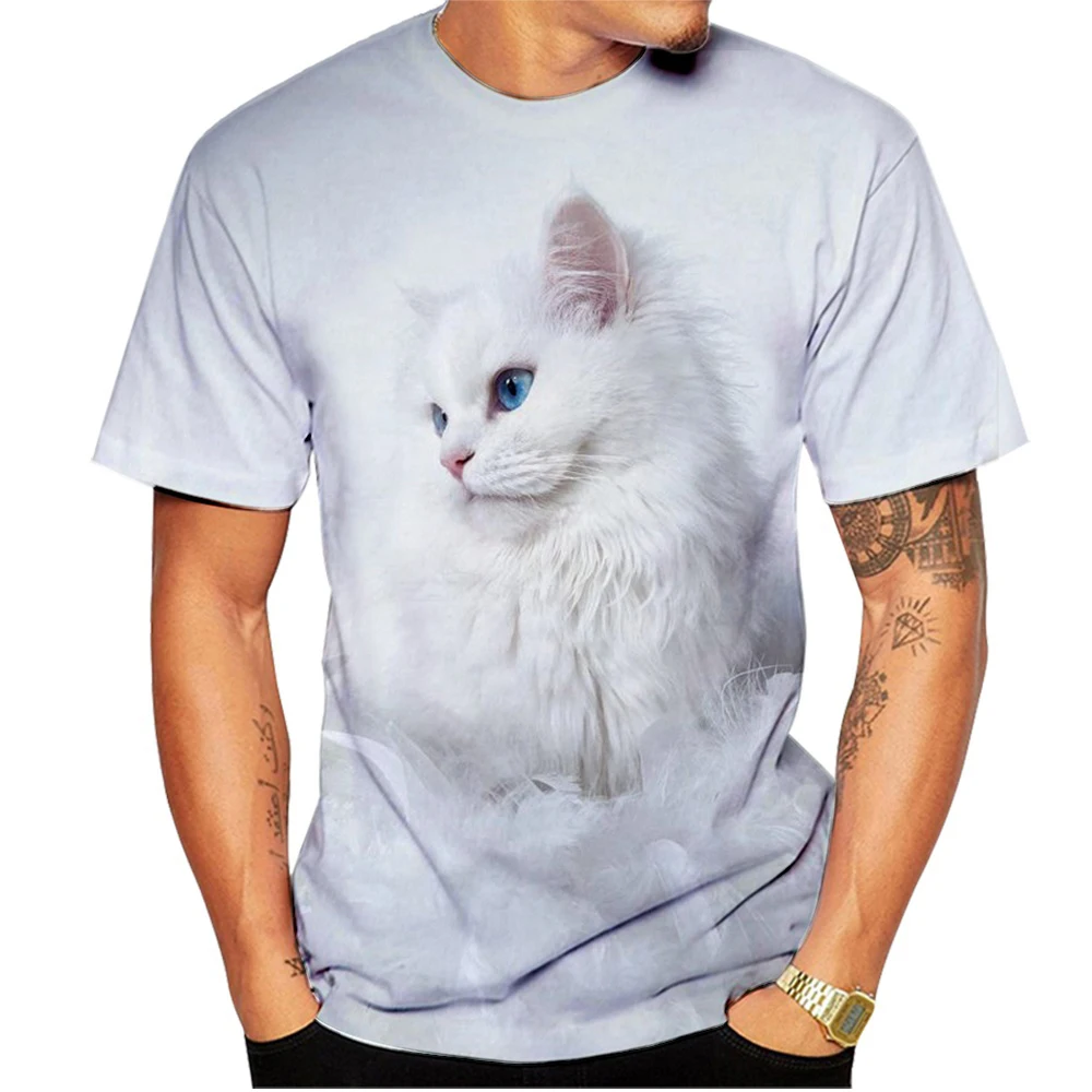 

Ragdoll Cats 3D Printing T-shirt Fun Cute Cat Short Sleeve T-shirt Summer Street Style Men and Women Casual Tops