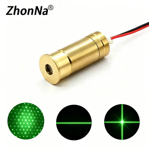 ZhonNa 532nm Green Cross Laser Module DC 3V-5V Line Generator for Wood Stone Cutting Machine Positioning And Alignment - Image 2