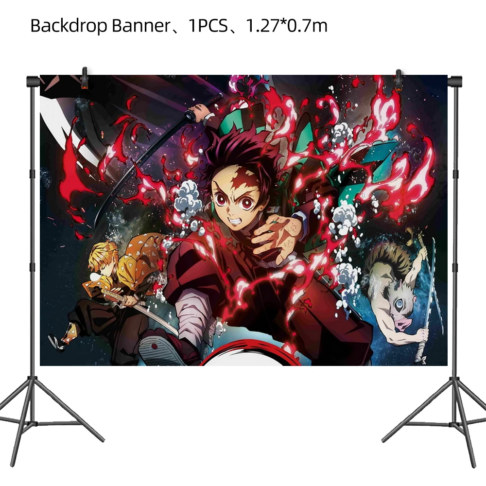 Demon Slayer Kimetsu No Yaiba Birthday Party Cutlery Plate Cup Napkin Balloon Anime Baby Shower Decoration Set Supplies Demon Slayer Kimetsu No Yaiba Birthday Party Cutlery Plate Cup Napkin Balloon Anime Baby Shower Decoration Set Supplies