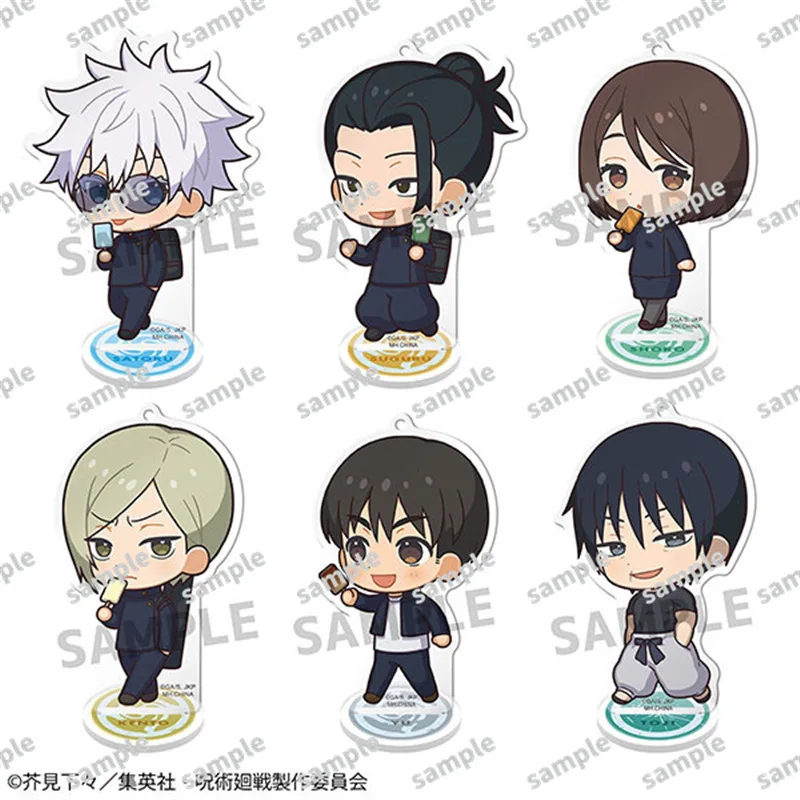 

Anime Jujutsu Kaisen Itadori Yuji Gojo Satoru Fushiguro Megumi mini Stand Acrylic Model Desk Decor Collection Gifts Statue Toy
