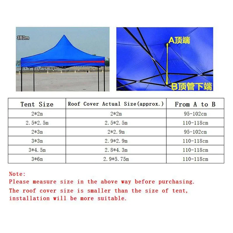 Toldo techo gazebo tela Oxford impermeable