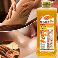 Huile de massage corporel, huile essentielle de curcuma/Rose/vitamine C, nourrit en profondeur, éclaircissant, lissant, aromathérapie pour la peau du corps 2