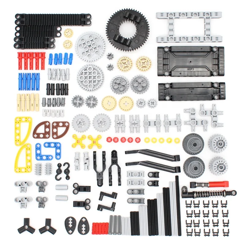 175pcs Technology Mixed Packing Parts High-Tech Gear Bush Panel Plate Axle and Pin Connector MOC Toys Compatible with 32269 4459 building blocks construction blocks