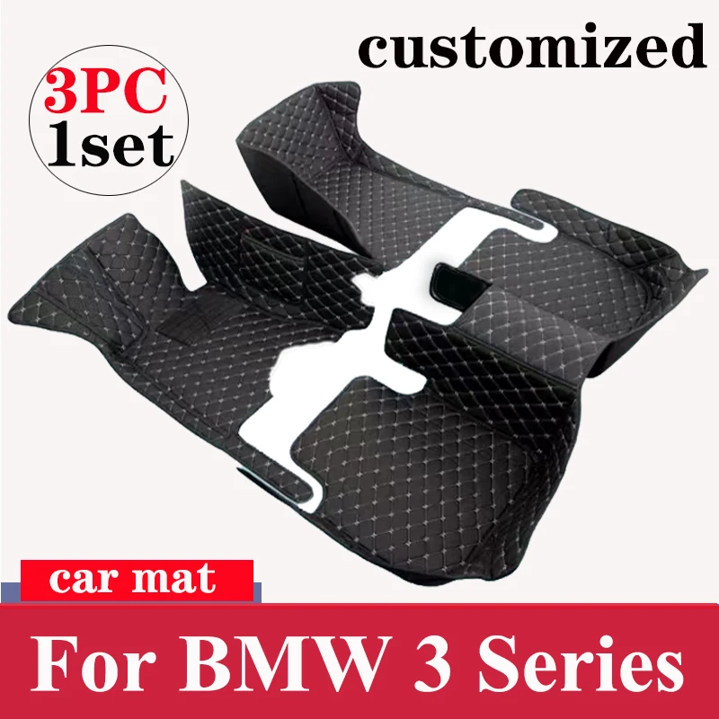 

Car Floor Mats For BMW 3 Series MK5 E90 2006~2011 Rugs Protective Pad Luxury Leather Mat Carpets Car Accessories 323i 325i 328i