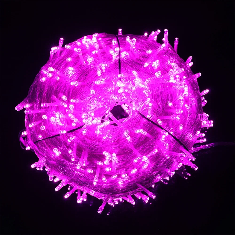 thumbnail image 1 of Guirnalda de luces LED navideñas de 100 m, 200 m y 300 m, para bodas, fiestas, vacaciones, resistente al agua, para jardín, con luces parpadeantes, 1 of 5