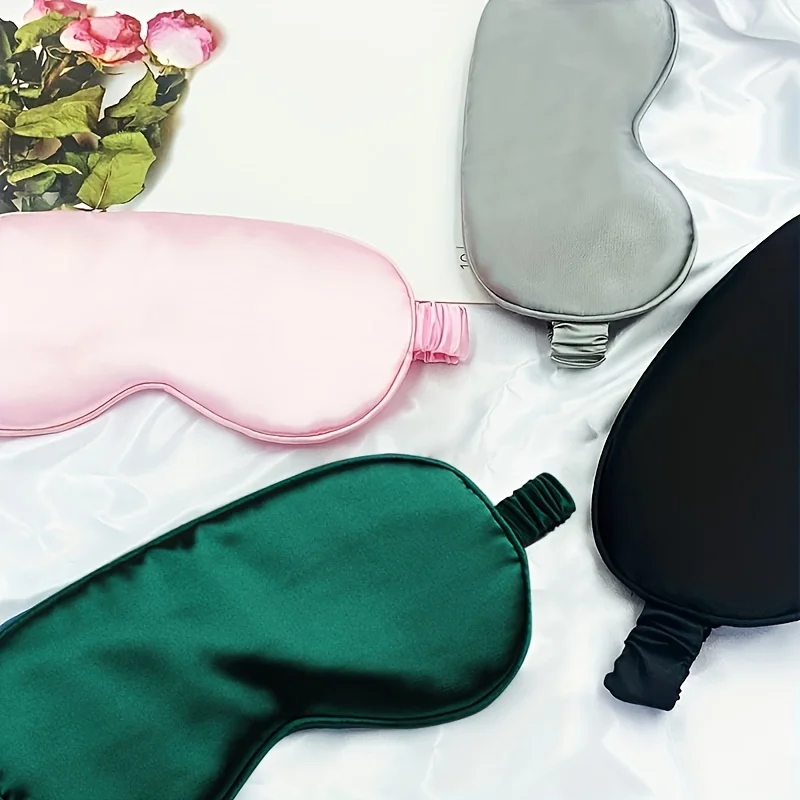 Double-sided imitation silk sleep eye mask image 3