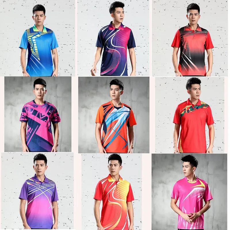 

New Badminton sportswear t-shirts Men ,golf shirt Tennis shirts ,table tennis t-shirt ,Quick dry sports running shorts t-shirts