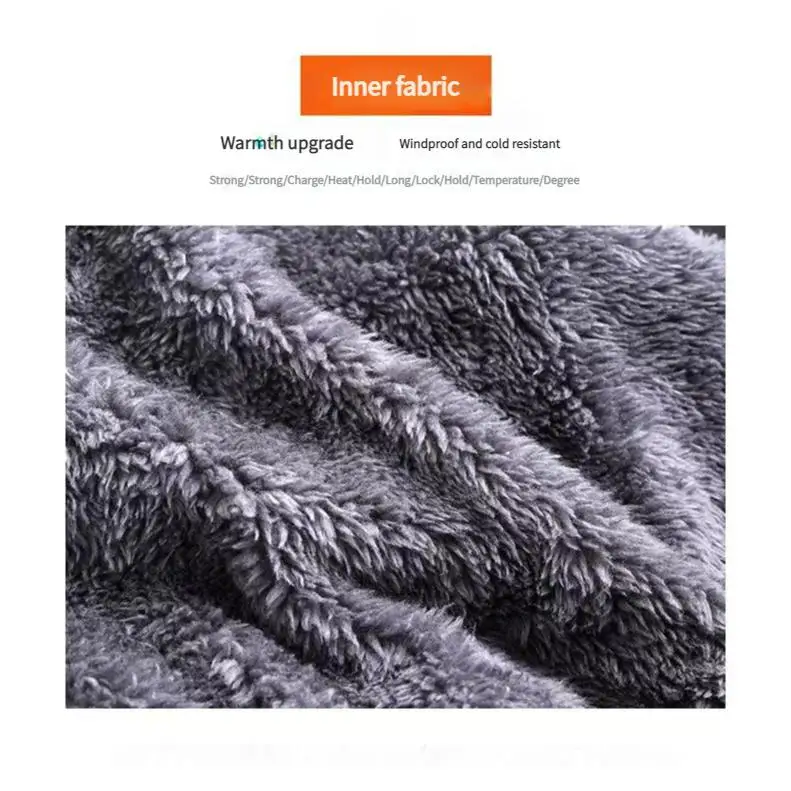 Fashion Men Knitted Hat Scarf Caps Neck Warmer Winter Hats for Men Skullies Beanies Warm Fleece Cap - 5