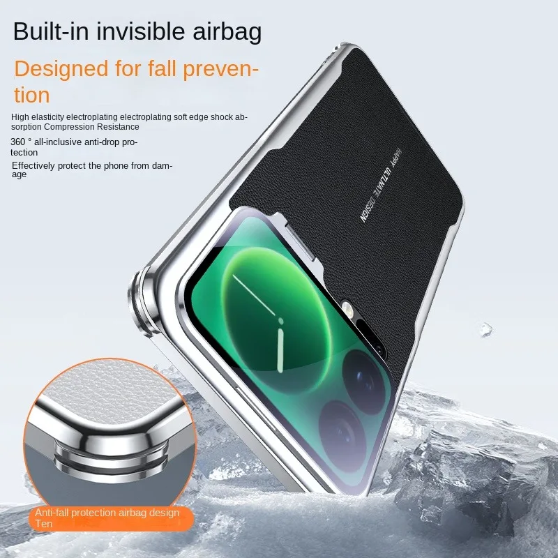 Premium Adjustable Alloy Lens Stand Case - Luxury PU Leather with Electroplated Shockproof Protection