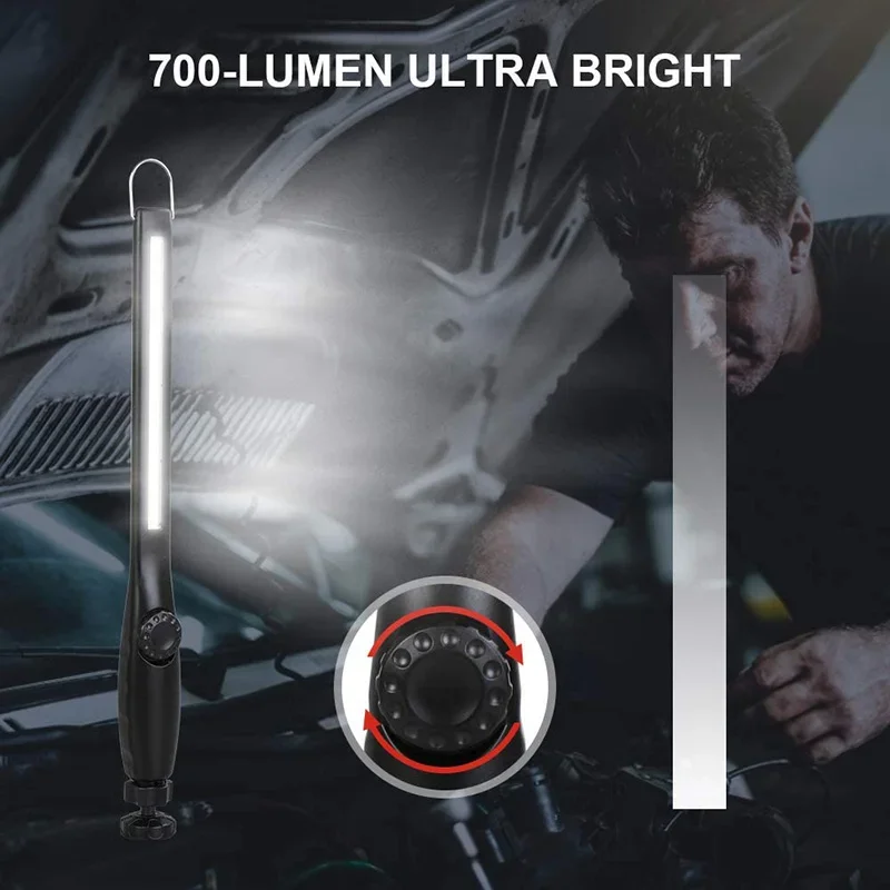 LED USB Rechargeable Portable Magnetic Cordless Work Light Inspection For Car Repair Home Use Workshop Led Flashlight Camping Lamp Led Work Light Camping Lights Work Light