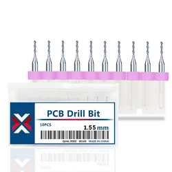 Precision Carbide Mini Drill Bit Set - 20 - Piece for Circuit Board Drilling (1.55mm)