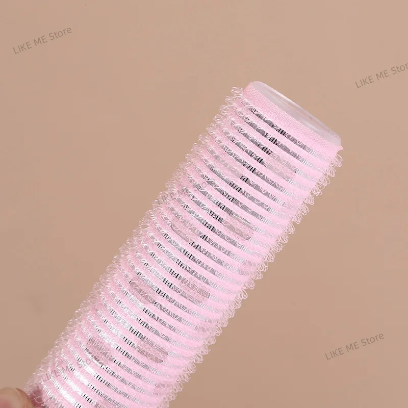 대형 셀프 접착 헤어 롤러 미용실 가정용 DIY 매직 스타일링 롤러 롤 컬러 헤어 여성 뷰티 도구 미용실 파마