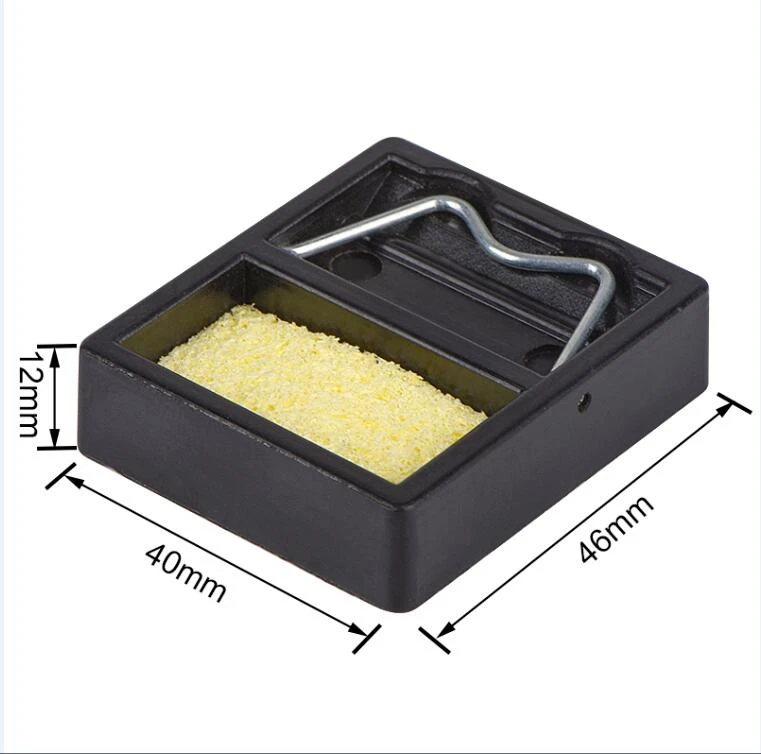 soldering stations JCD Electric Soldering Iron Stand Holder Metal Pads High Temperature Support Station Soldering Iron Tips Cleaner Solder Sponge electric welding Welding Equipment