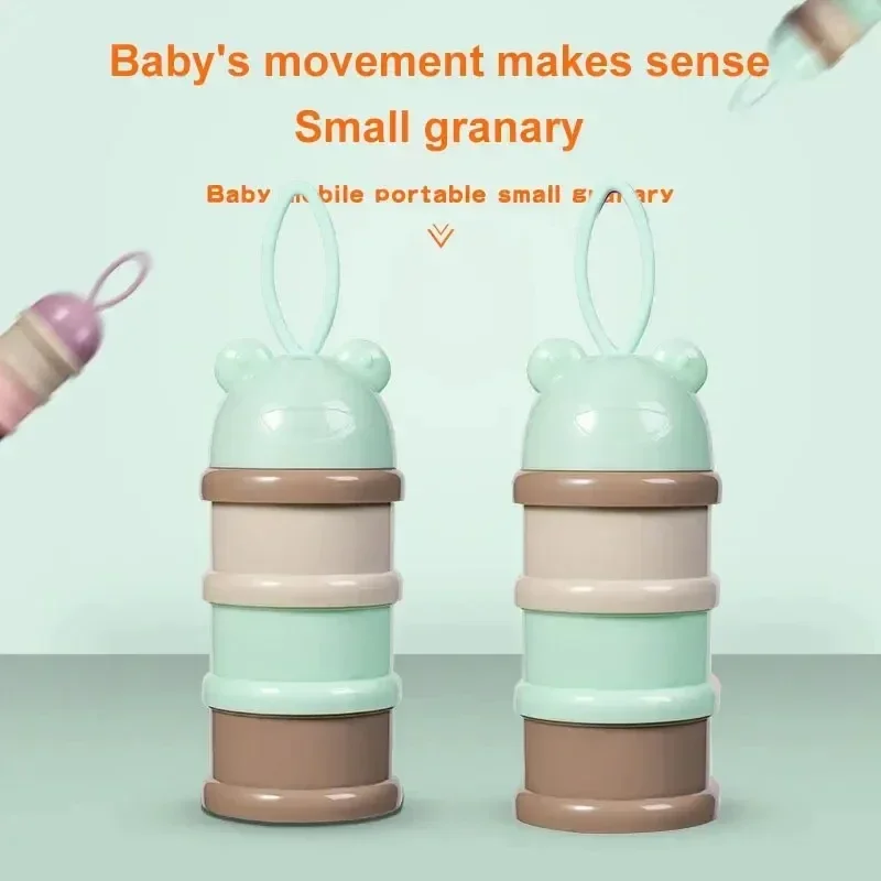 Baby Milk Powder Box, Detachable Dispenser 3 Layers Baby Milk Powder Easy To Carry for Travel and Outdoor Activities