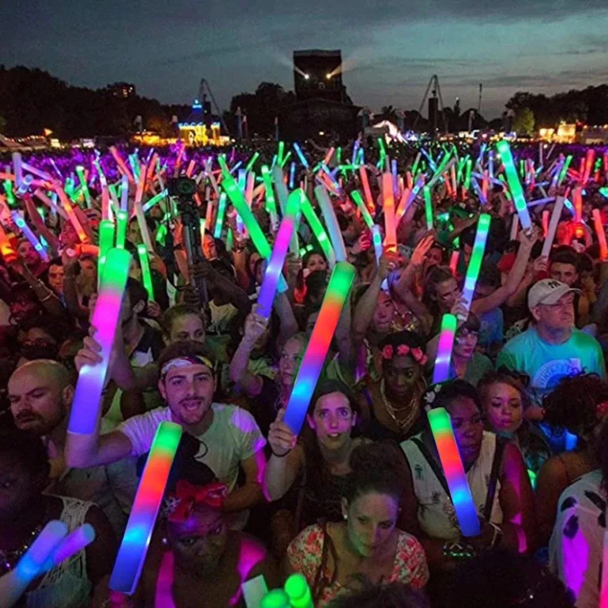 8Pcs LED Glow Sticks for Xmas Birthday Wedding Party Supplies glow sticks birthday party decorations