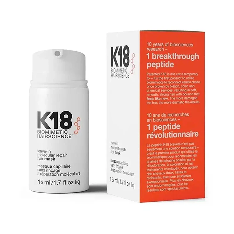 50ML K18 Leave-In Molecular Repair Hair Mask Softens Restores Damaged Hair Deep Keratin Treatment Scalp Care hair mask