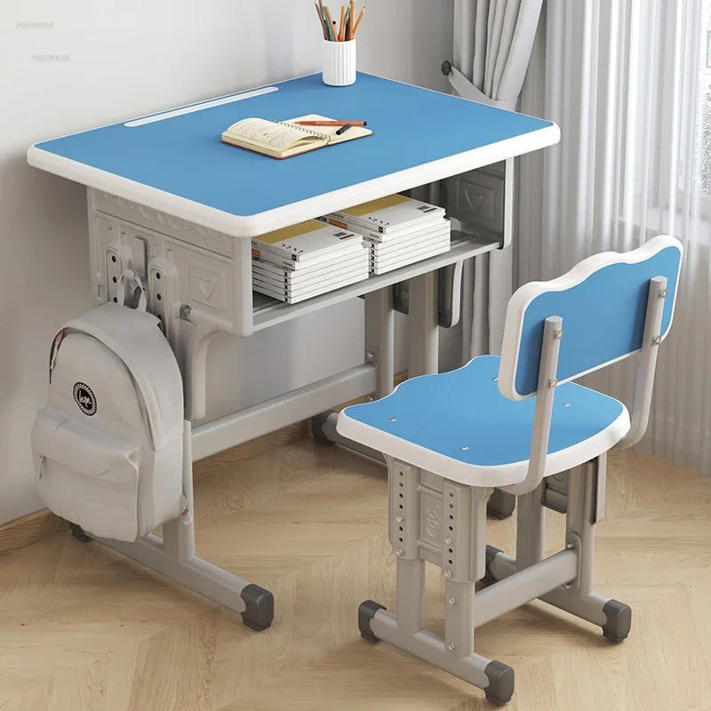 Children Tables Student Writing Desks Boy and Girl Home Can Lift Children's Table Chair Training Remedial Class Children's Desk