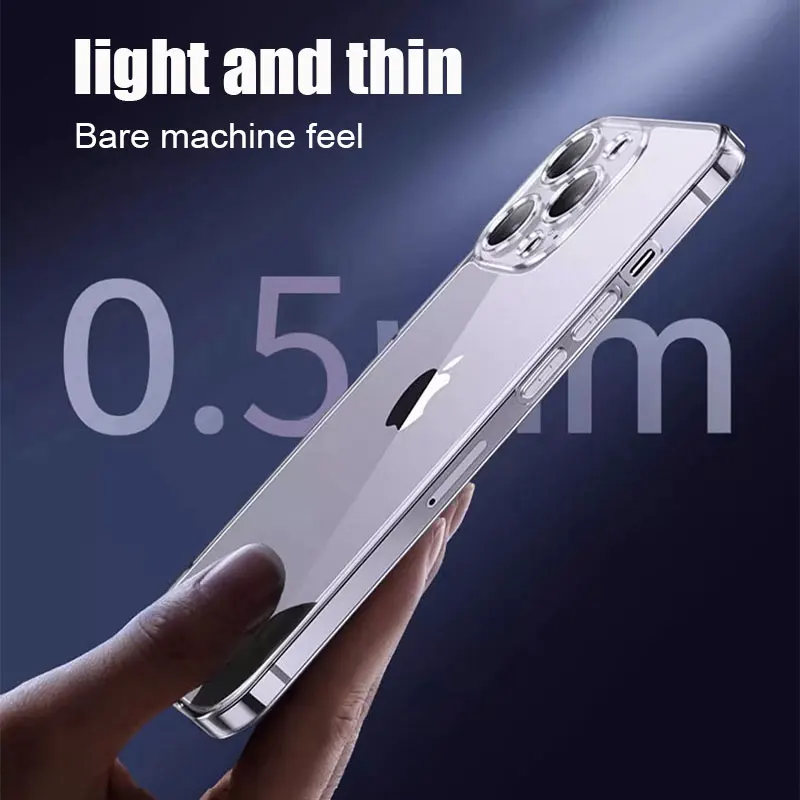Ultra Thin Clear Silicone Phone Case - Soft Transparent Back Cover