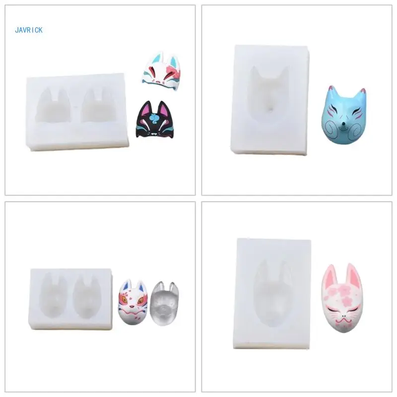 Mask Keychains Jewelry Craft Clay Mold Adorable Silicone Mould for DIY