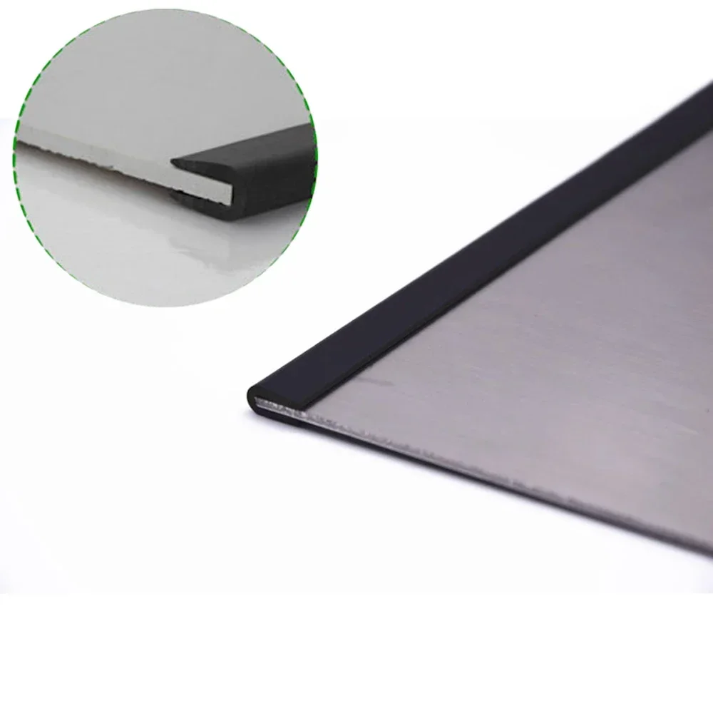 Description Picture 4 of item1/2/3/5/10M Black Rubber Edge Strip U Section Anti-oil Seal Edge Guard Inner Width 0.5-10mm High 5-15mm
