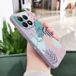 Amorous Plants Silicone Phone Case - Vibrant Botanical Design for Redmi 15 4G (Light Purple)
