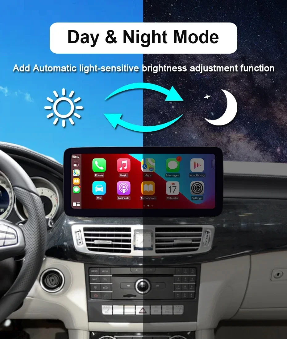1920*720P Linux Bildschirm Carplay Android Auto Auto Radio Für Mercedes-Benz CLS-Klasse W218 2010-2017 Bluetooth Multimedia Player 4G – Detail 17