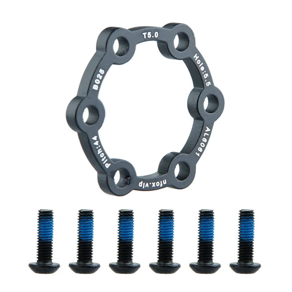 

Electric Scooter Brake Disc Bicycle Disc 6-hole 44mm Brake Pads Hub Heightening Pad With Screws Hub Brake Disc Gasket