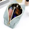 Corduroy Travel Cosmetic Bag Portable Makeup Storage Bag Purses Women Zipper Make Up Organizer Storage Clutch Beauty Case Pouch 6