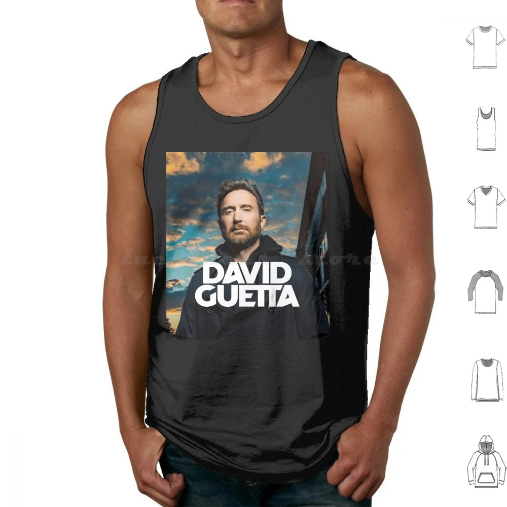 David American Canotte Stampa Cotton Tour 2022 Live Guetta Concert Cover World America 2021 2023 2024 David Guetta
