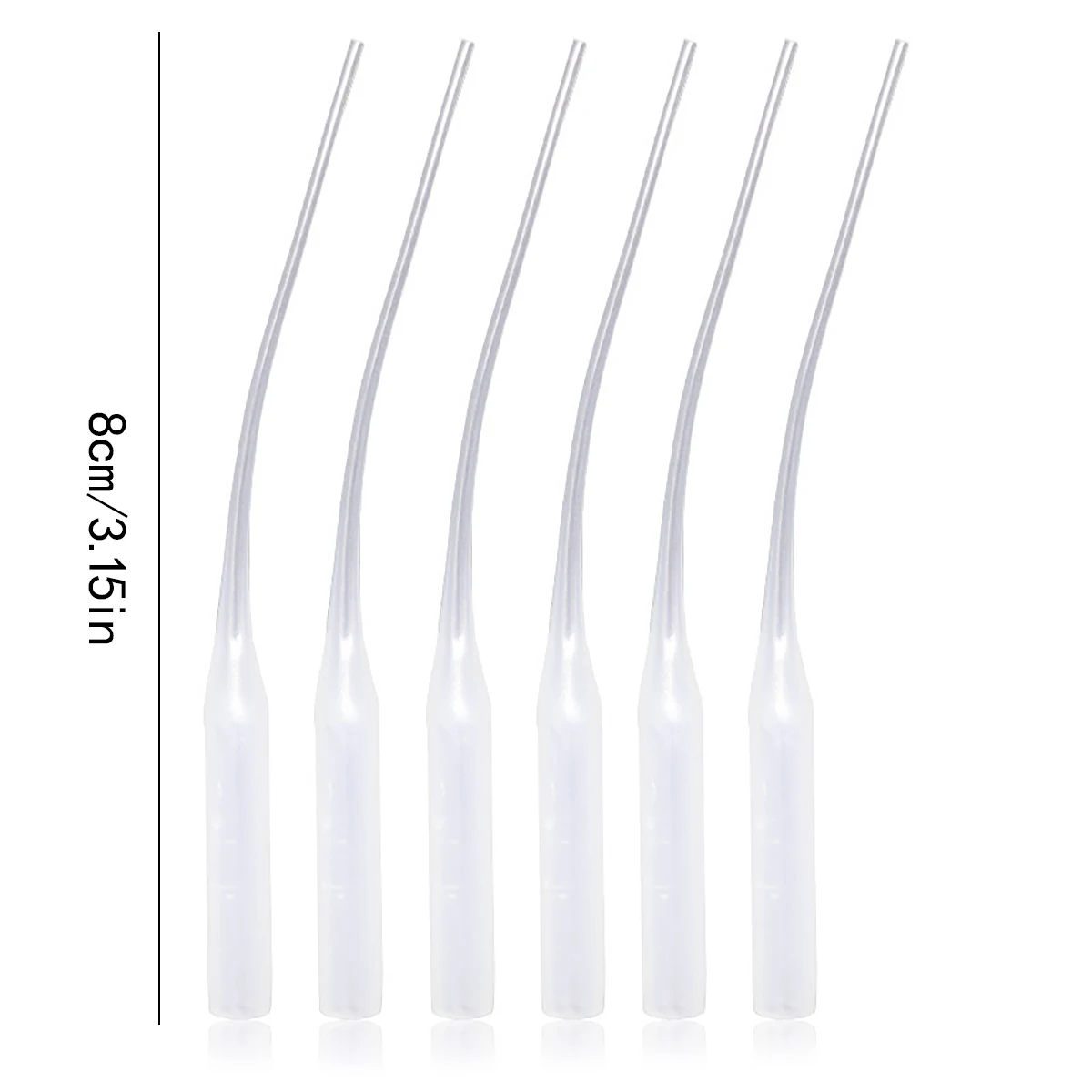 Glue Dropper Plastic Glue Bottle Tips Extender Precision Applicator 100Pcs For Crafting Lab plastic glue tips