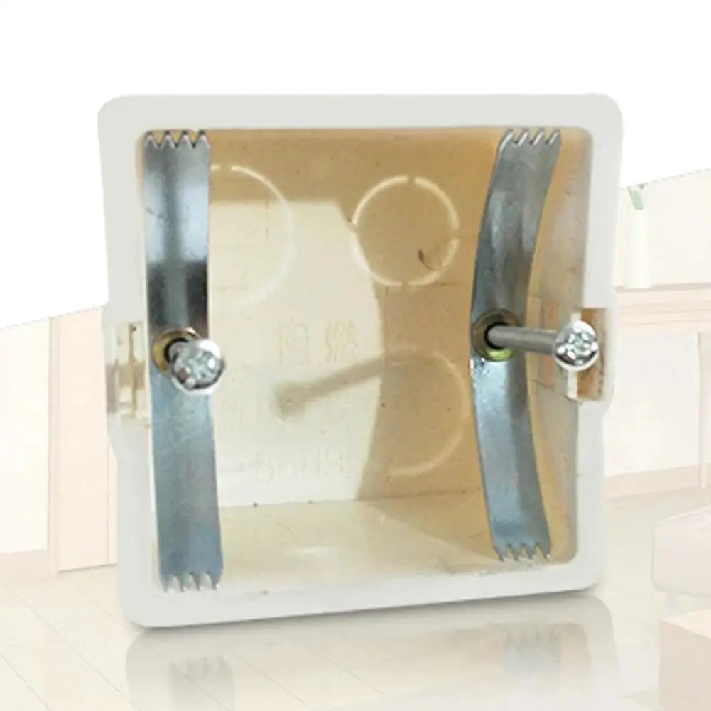 Description Picture 5 of itemDark Box Repair Screw Fix Loose 86 Wall Mount Electrical Plug Switch Outlet Socket Back Cassette Replacement Clip Kit