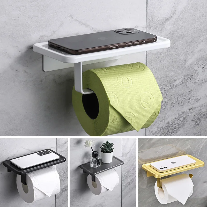 Tissue holder, tissue box, space aluminum bathroom storage rack, toilet holder, phone roll paper sanitary napkin box