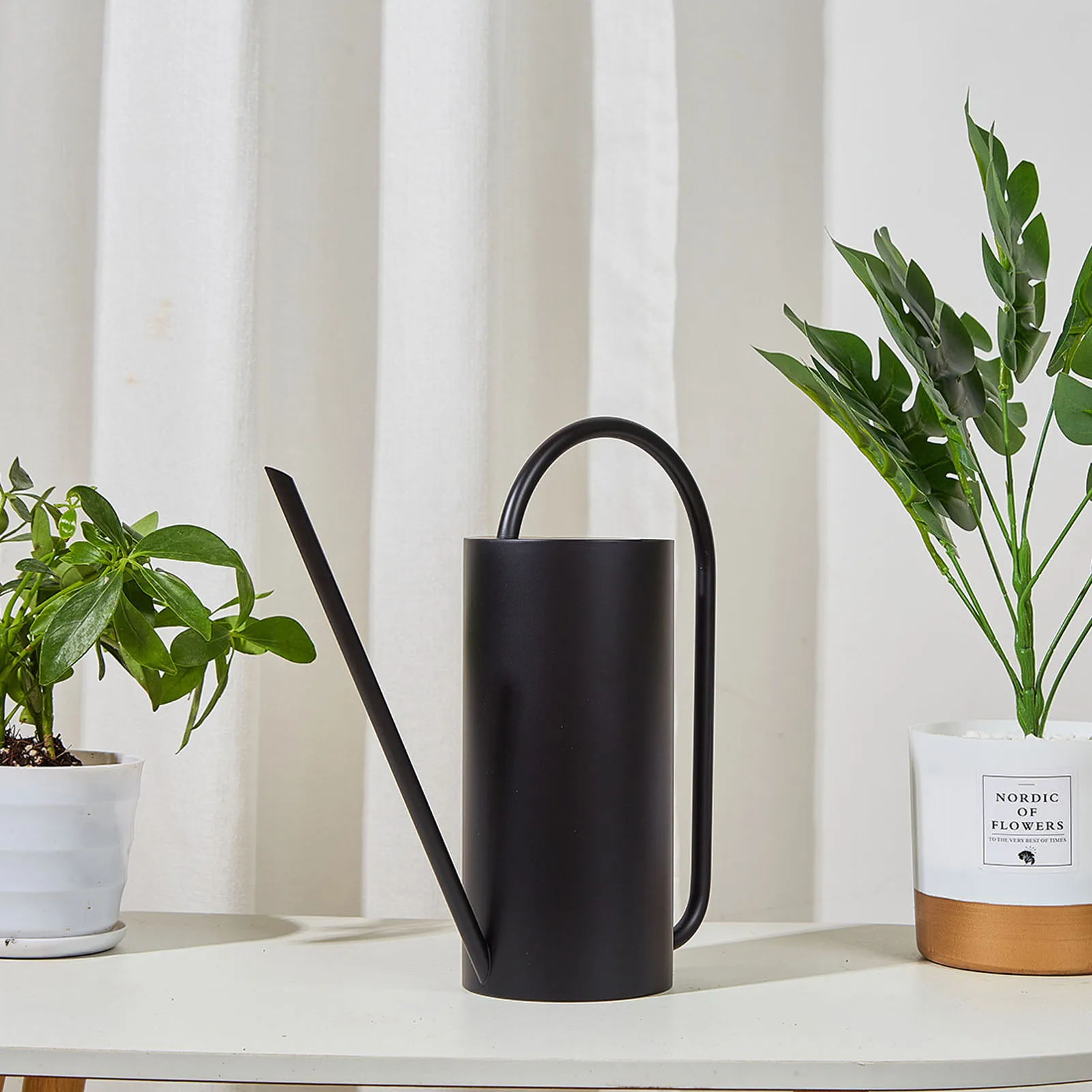 Plants Watering Can Long Spout 1500ml Large Capacity Watering Kettle Stainless Steel Pot Gardening Supplies Garden Can