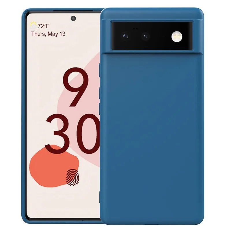 Luxury Soft Liquid Silicone Shockproof Ultra Slim Matte Phone Case – Solid Color Cover