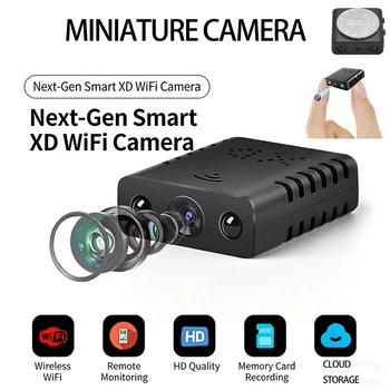 MINI telecamera per la sicurezza Piccola telecamera WiFi 1080P HD Smart Home Mini telecamere Nanny Cam con sensore di movimento Visione notturna