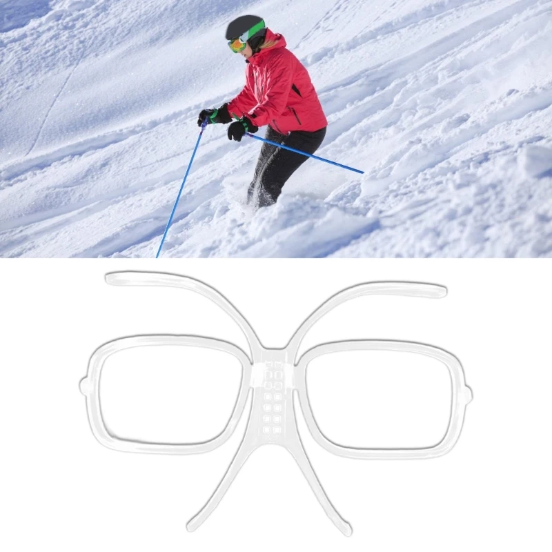 Snowboarding Goggles Prescription Glasses Adapter Ski Goggles Prescription Insert Adapter Clip 140mm Adjustable 4