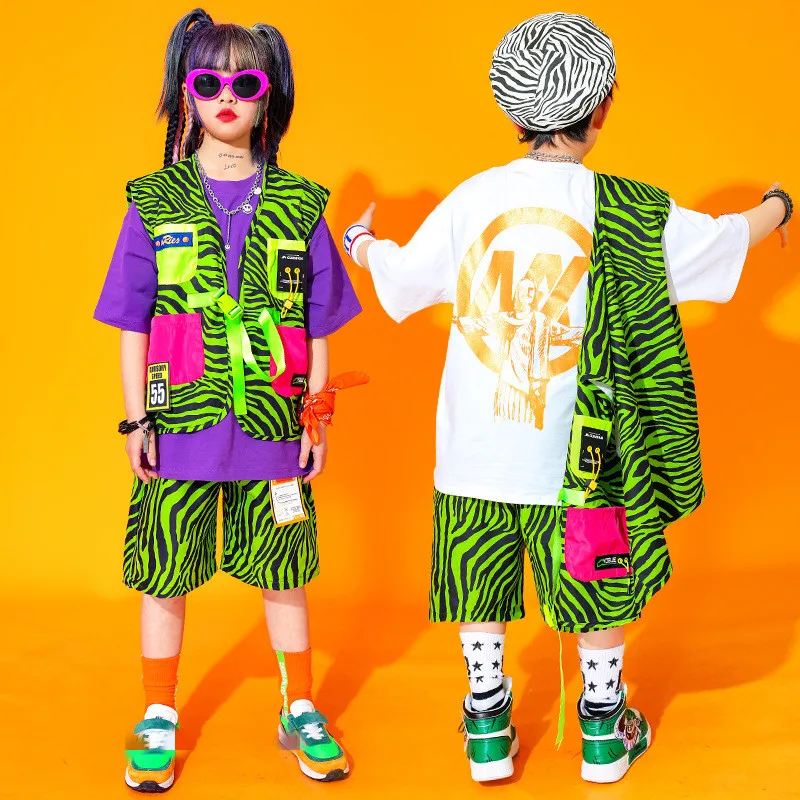 

Kids Cool Hip Hop Clothing Graphic Tee Oversized T Shirt Tops Streetwear Summer Shorts for Girls Boys Dance Wear Costume Outfits