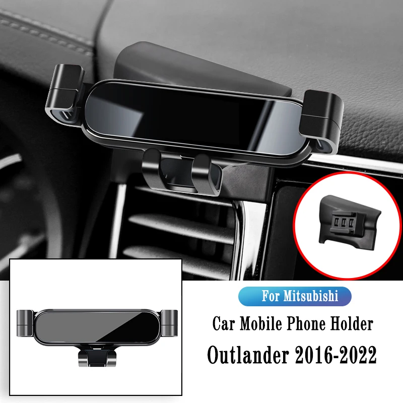 

Car Phone Holder For Mitsubishi Outlander Gravity Navigation Bracket GPS Stand Air Outlet Clip Rotatable Support Car Accessories