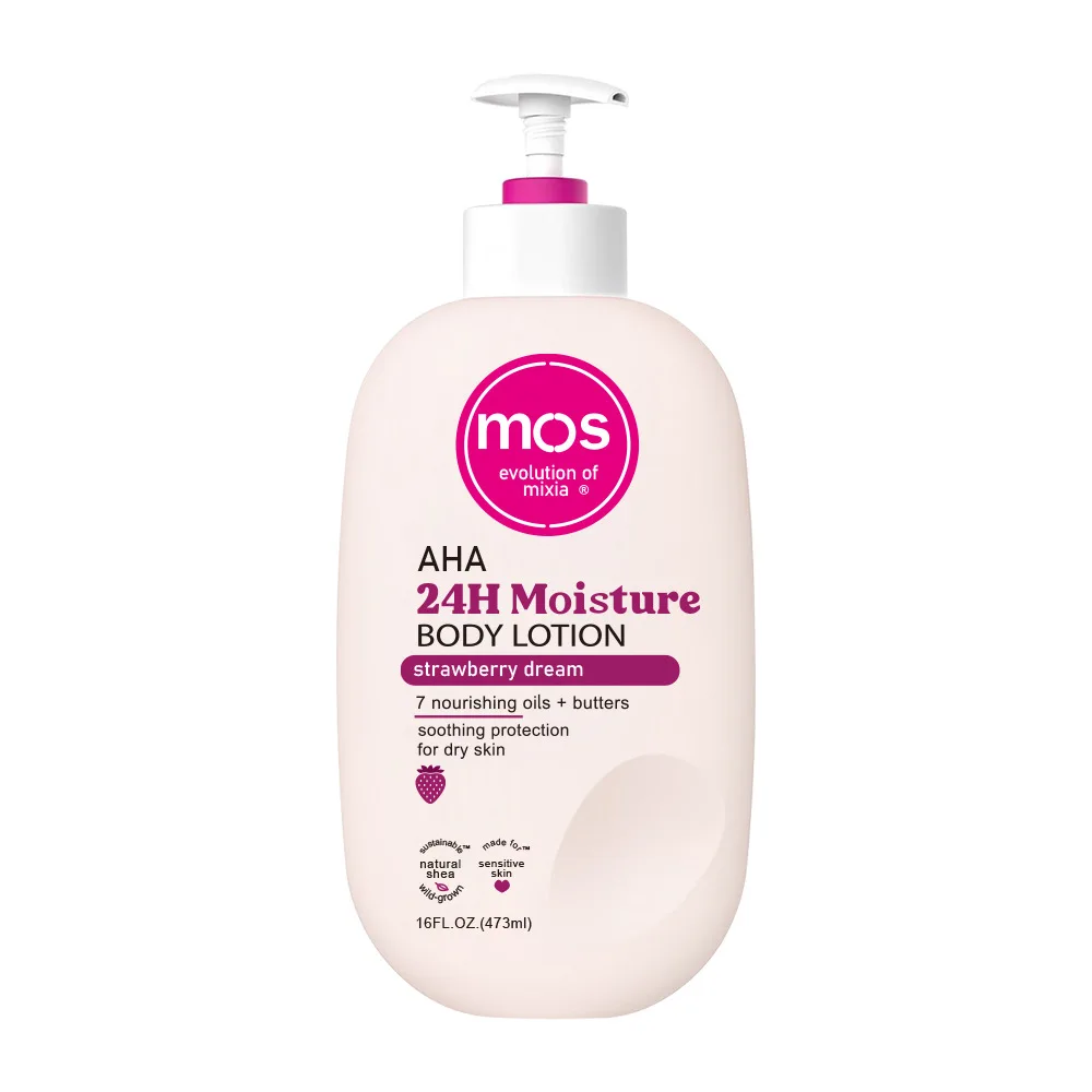 Firming Brightening Whitening Deep Moisturizing 24-hour Moisturizing Body Lotion Pink Champagne and Strawberry Dream Scent