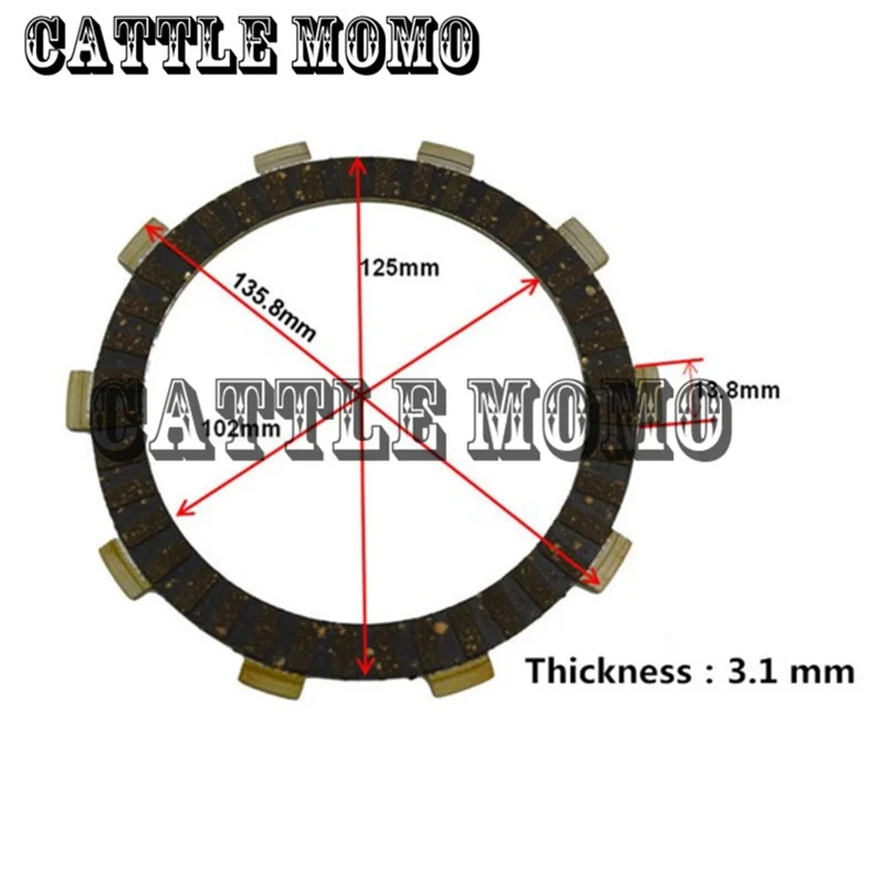 Clutch repair kit Motorcycle Clutch Friction Plates Kit Set For YAMAHA TW200 TW 200 Clutch Disc Friction Plates