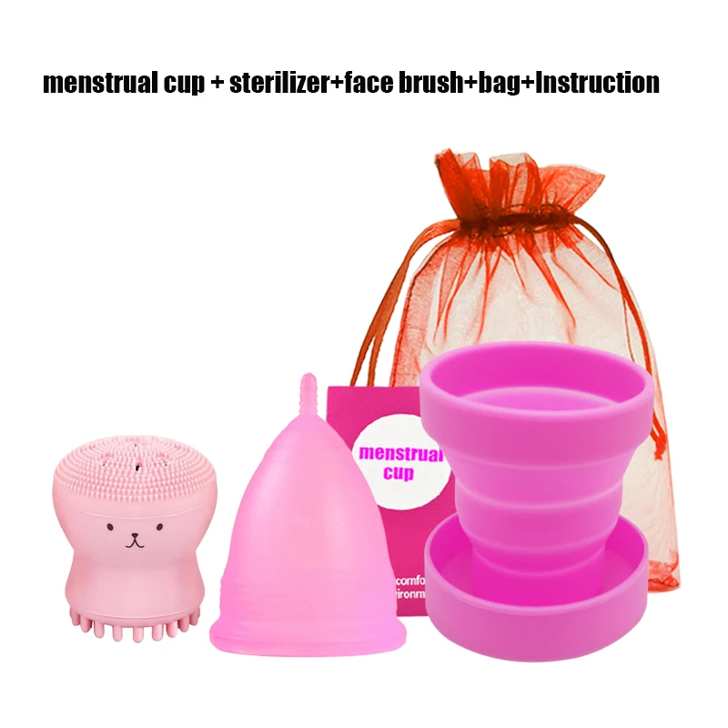 Medical Silicone Menstrual Cup Foldable Silicone Cup For Clean