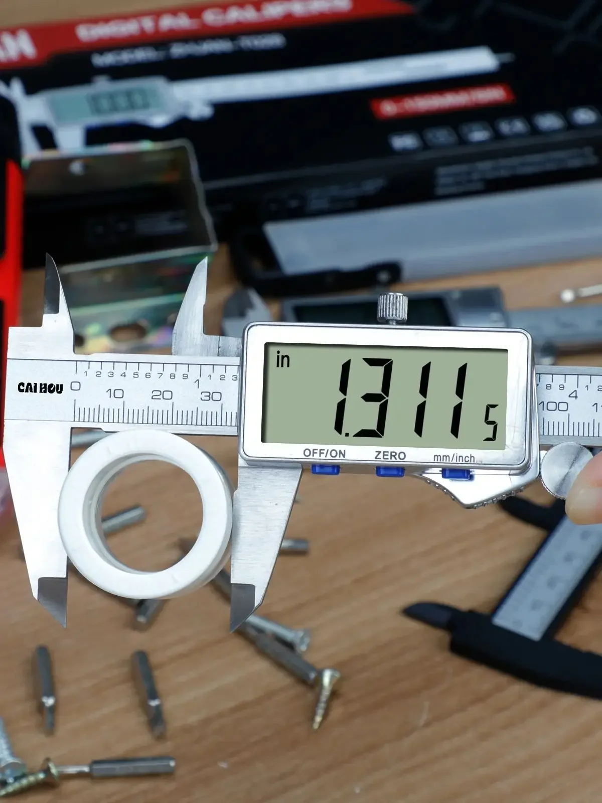 Digital Caliper,Upgraded Stainles Steel Digital Calipers 150mm/6 inch with Large thumbnail 4
