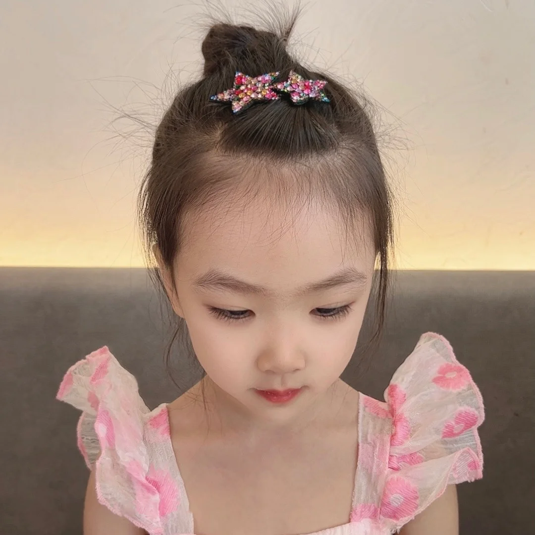 1PC Neue Nette Prinzessin Pentagramm Mädchen Haarnadeln Kinder Headwear Hairgrip Haar Clips Barrettes Haar Zubehör – Detail 8