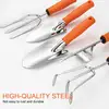 Gardening Tool Set Floral Stainless Steel Gardening Tool Set Portable Floral Garden Hand Tool Kits For Loosening Soil 5