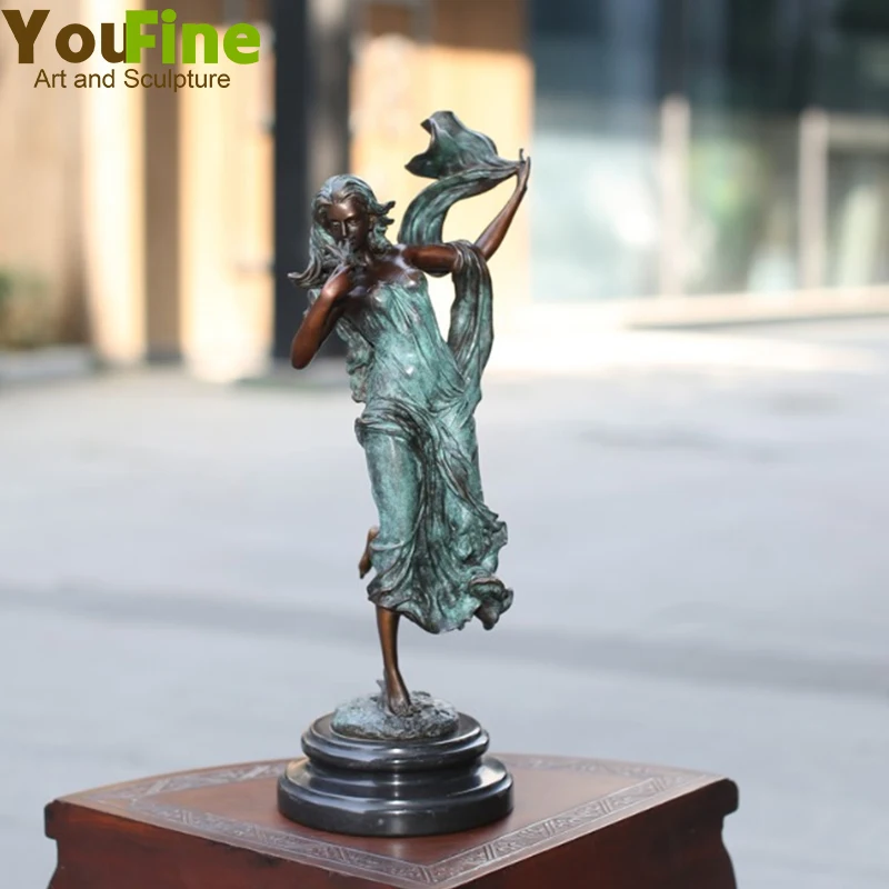 

Красивый художественный декор, великолепная бронзовая статуя девушки в западном стиле, бронзовые скульптуры для дома, украшение для отеля, подарок